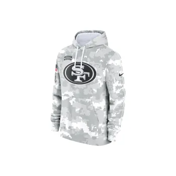 Nike San Francisco 49ers Salute To Service Primary Edge Club Men's Nike Nfl Pullover Hoodie