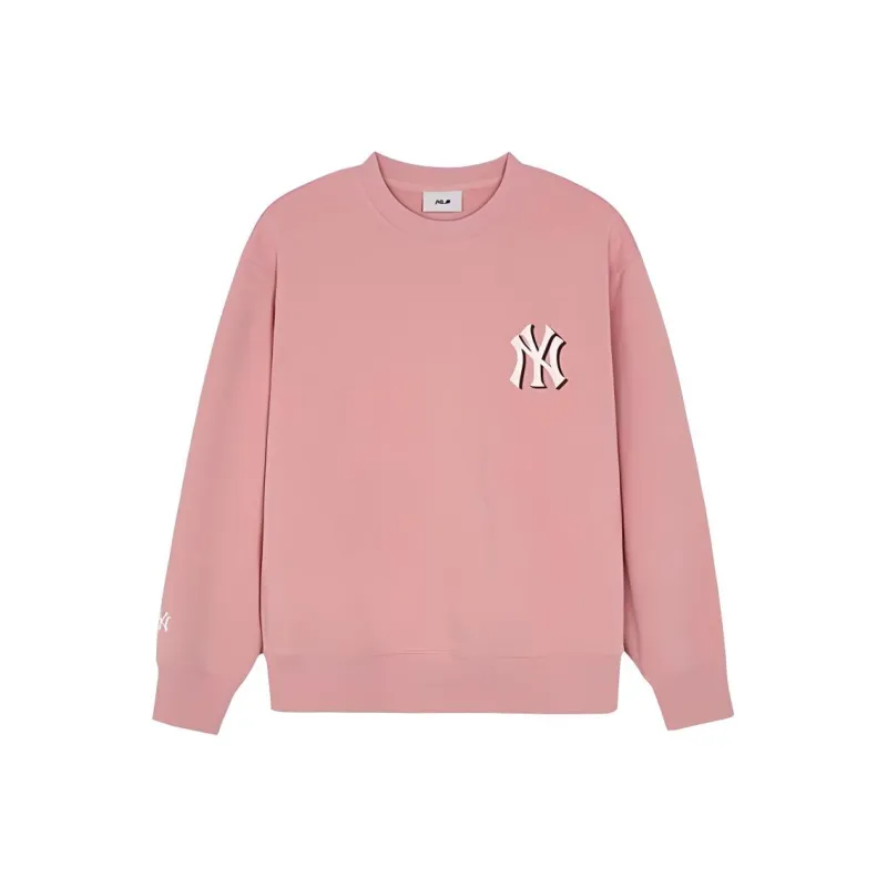 MLB MONOGRAM New York Yankees Sweatshirt Unisex Hemp Pink-0