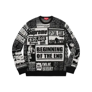 Supreme Newsprint Sweater