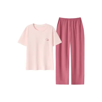 GOSO Pajama Set Women's Light Pink Red