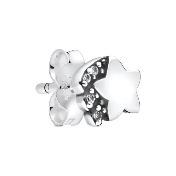 Pandora 925 Sterling Silver Stud Earrings Women's Silver