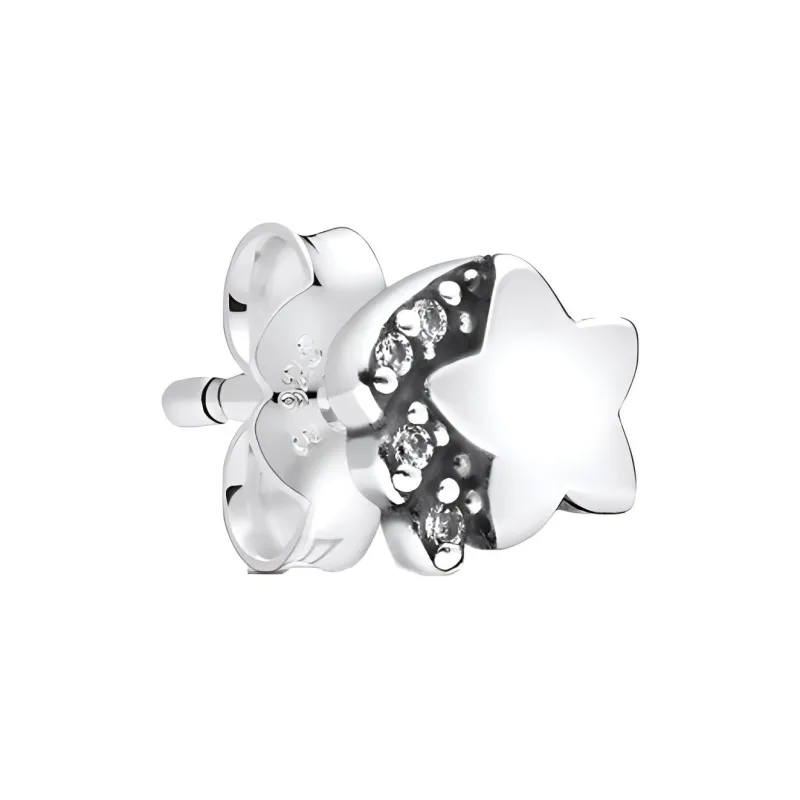 Pandora 925 Sterling Silver Stud Earrings Women's Silver-0