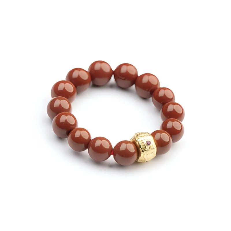 Xianyuan Southern Red Agate Rings Unisex-0