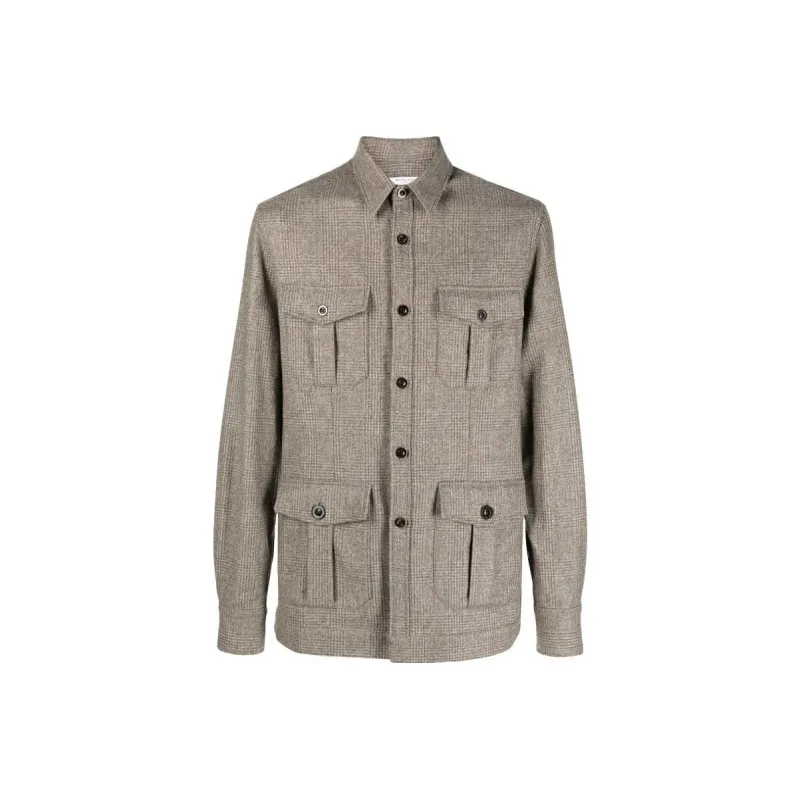 Boglioli Plaid check Virgin Wool Shirt-0