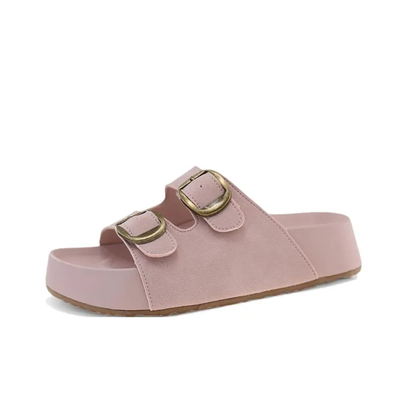 WENPU PVC Polyvinyl Chloride Stitching Slip Resistant Abrasion Resistant Slide Slippers Women's-16