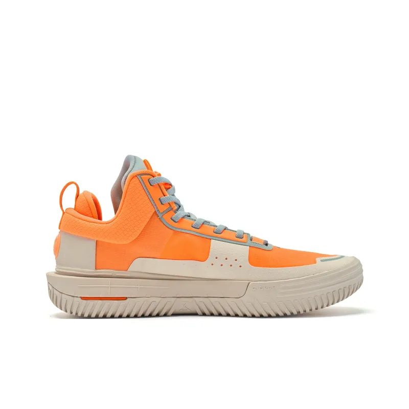 QIAODAN Cushioning Coverage Rebound Grip Breathable Low Top Basketball Shoes Men's Orange Brown-1
