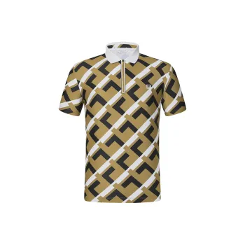 FILA Polo Shirts Men Yellow Brown