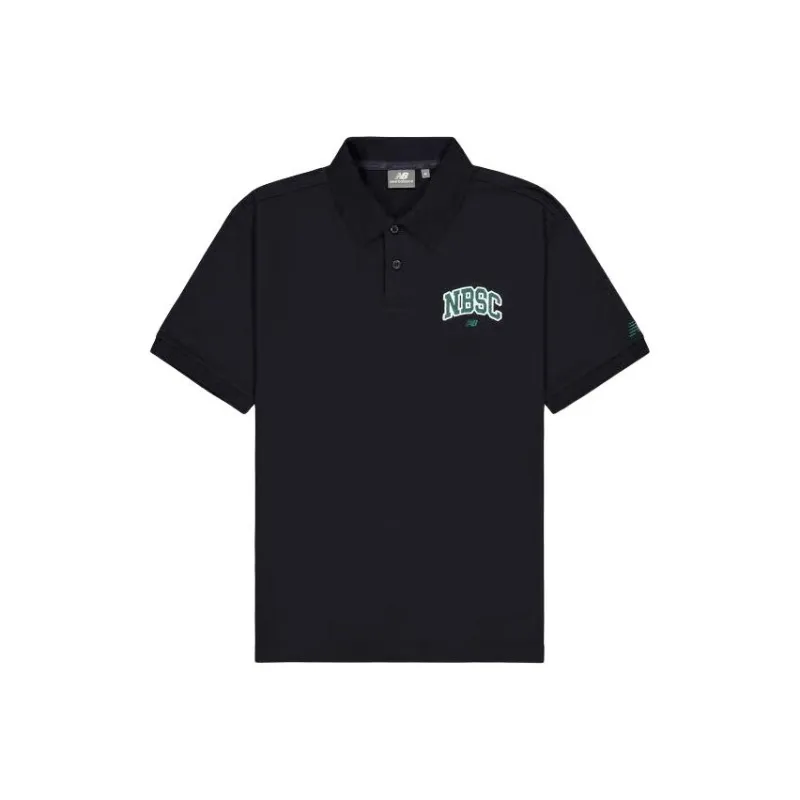 New Balance Polo Shirt Men's Black-0