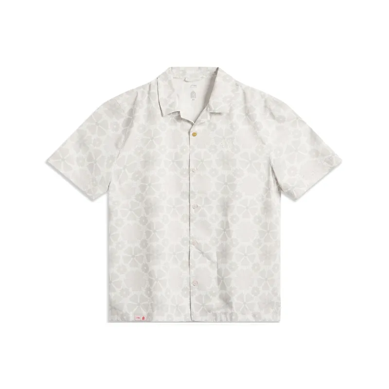 LiNing x GUGONG LIANMINGKUAN Chinese Culture Series Shirt Men's White-0