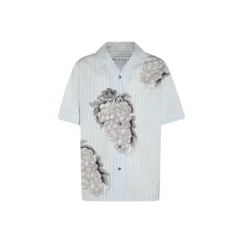 JW Anderson Graphic Printed Striped Shirt