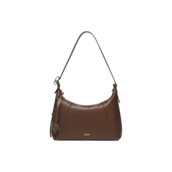 ZESH Vegetable Tanned Cow Leather Lunch Bag, Handbag, Shoulder Bag Medium Size Women's Multicolor