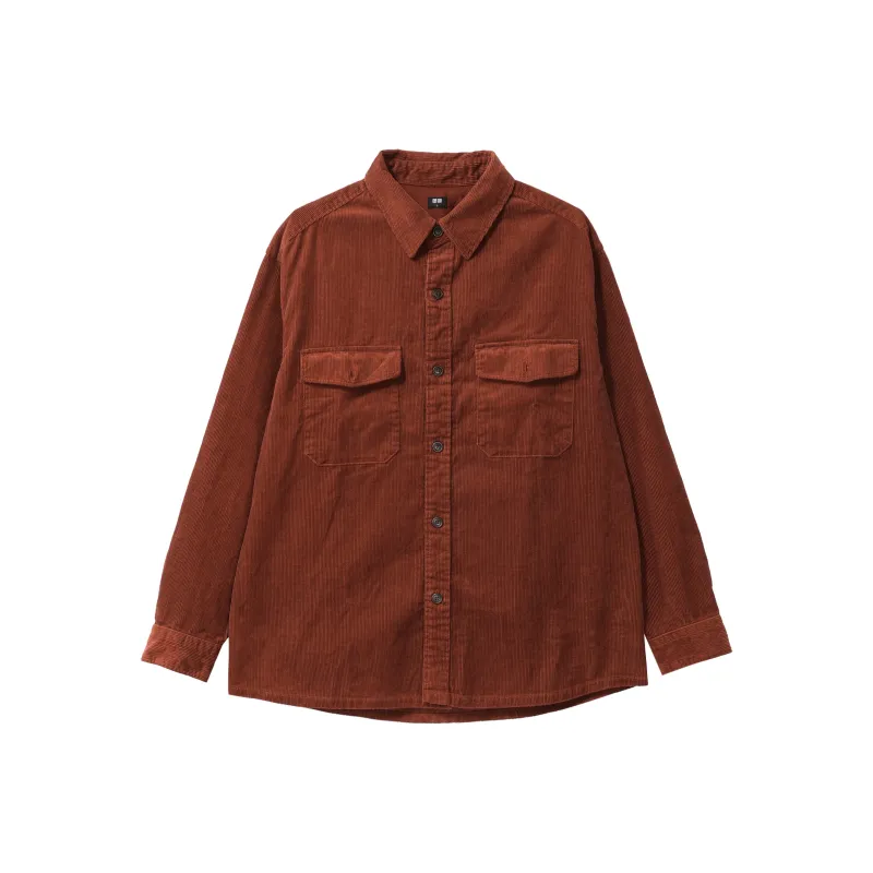 UNIQLO Shirts Unisex Orange Red 26-0