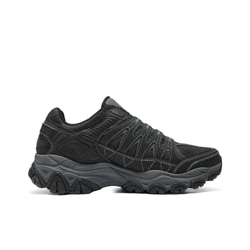 Skechers OUTDOOR Anti Slip Wear Resistant Low Top Hiking Shoes Men's Black-1