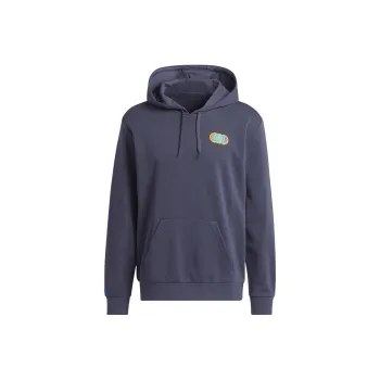Adidas Rldwide Worldwide Hoops Hoodie Sweatshirt Men's Dark Navy Blue