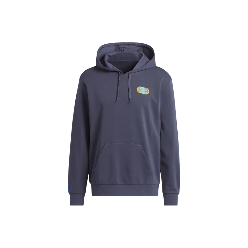 Adidas Rldwide Worldwide Hoops Hoodie Sweatshirt Men's Dark Navy Blue-0