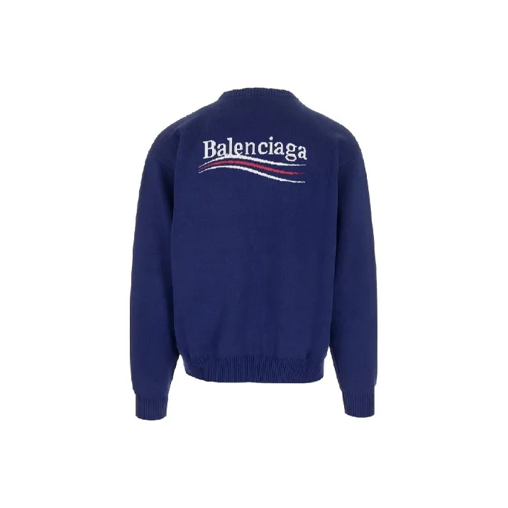 Balenciaga Sweaters Men Blue-0
