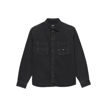 Vans Stevens Denim Long Sleeve Woven Shirt Shirt Men's Black