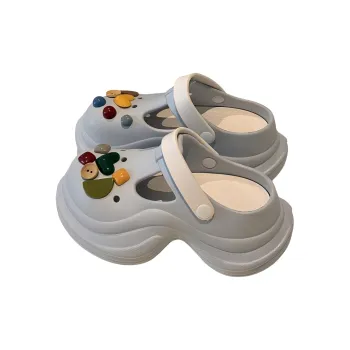 Yu Pu 7cm Summer Breathable Slip Resistant EVA Height Increasing Platform Squashy And Bouncy Feeling Slippers