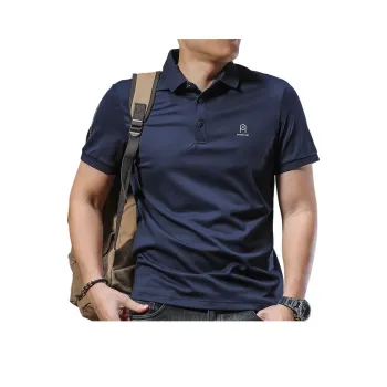 Seasonal Words Polo Shirt Men's Royal Blue