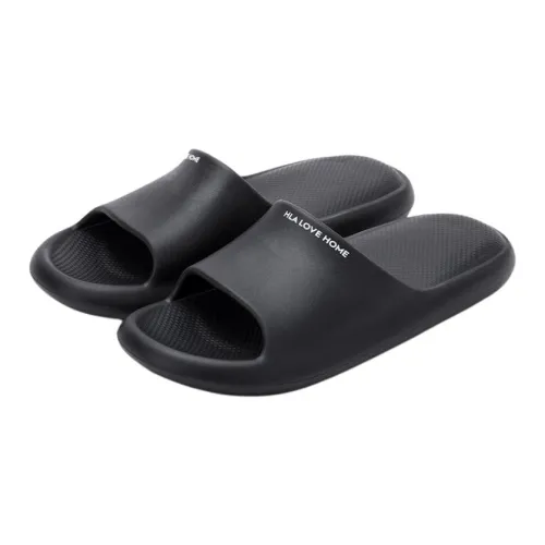 HLA Couple Home Slippers, Summer Minimalist Style Lightweight Bathroom Bathing Slip Resistant Slippers