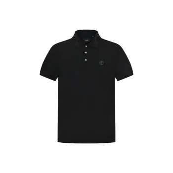 RARE Short Sleeved Polo Shirt Men's Black