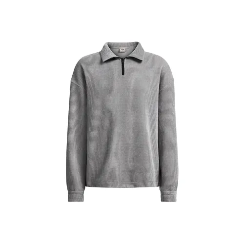 CHINISM Half Zip Sweatshirt rick Unisex Gray