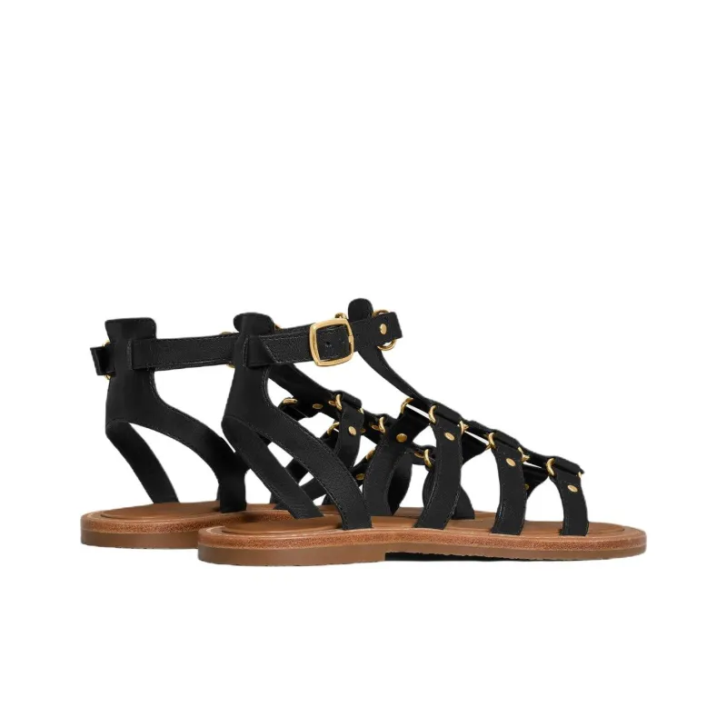 CELINE Lympia Roman Sandals Women's Black-3