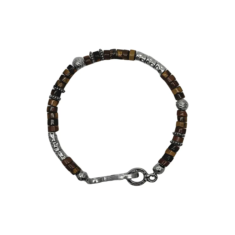 PUENTE Tiger's Eye Stone Bracelets Men's-0