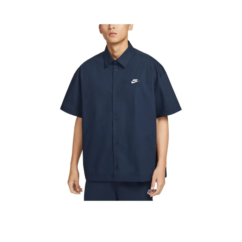 Nike Club Shirt Men's Obsidian Color-0