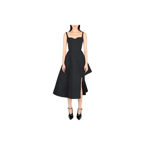 Alexander McQueen Slip Dresses Women's Black