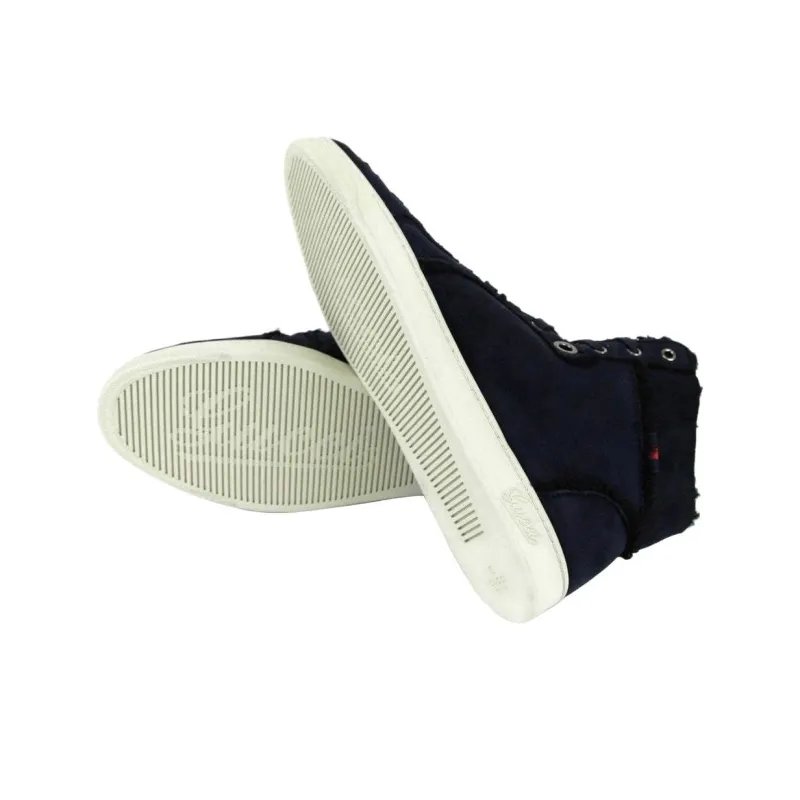 GUCCI High Top Skateboard Shoes Men's Blue-5