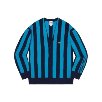 Supreme Lacoste Stripe Cardigan