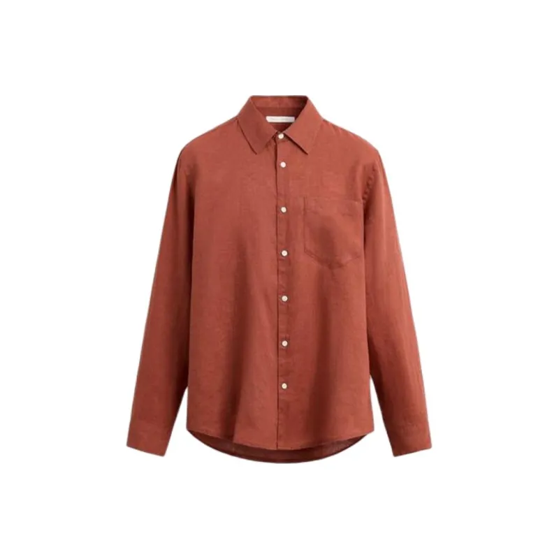ZARA Shirts Men Orange Red-0