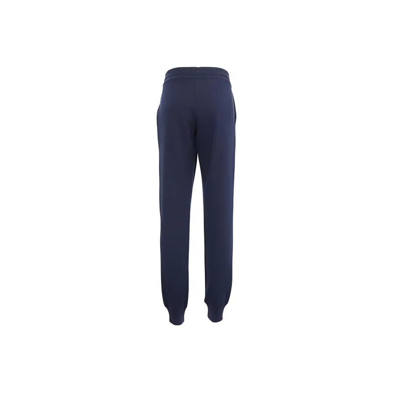 EMPORIO ARMANI EA7 Knitted Sweatpants Women's Blue-1