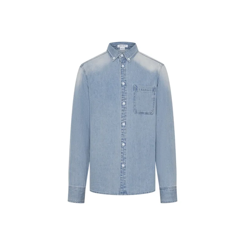 URBAN REVIVO Shirt Men's Light Blue-0