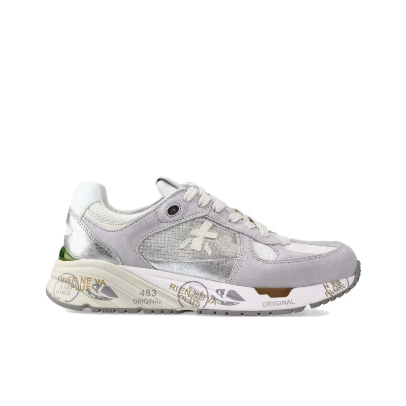 PREMIATA MASED 7400 Low Top Casual Shoes Women's Gray White-1