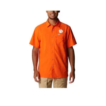 Columbia PFG Slack Tide Shirt Men's Sparkling Orange