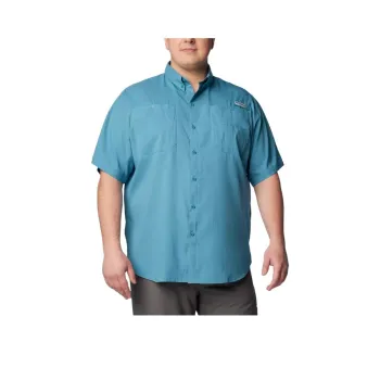 Columbia PFG Tamiami II Short Sleeve Shirt - Big Shirt Men's Canyon Blue