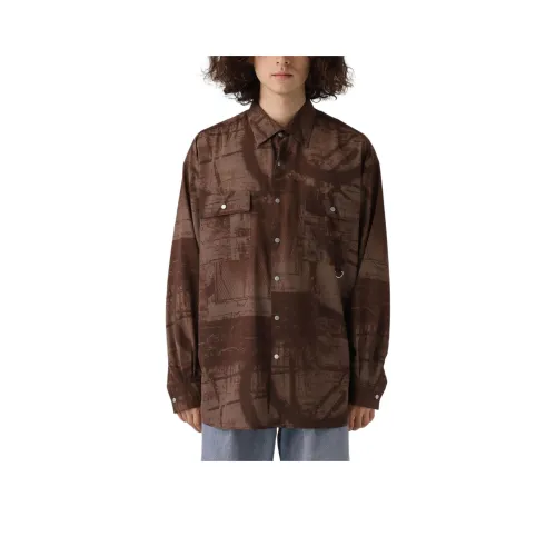 HARE Shirts Men Brown