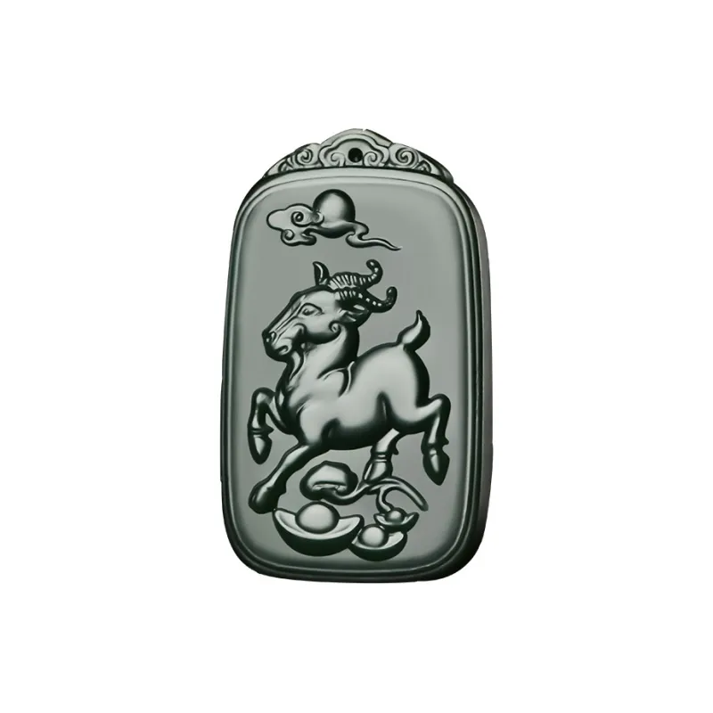 KUNYUYAO Hetian Jade Pendants Green Jade Unisex-18
