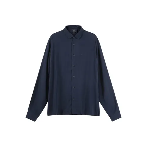 ARMANI EXCHANGEAE SS23 Shirt Men's Marine Blue