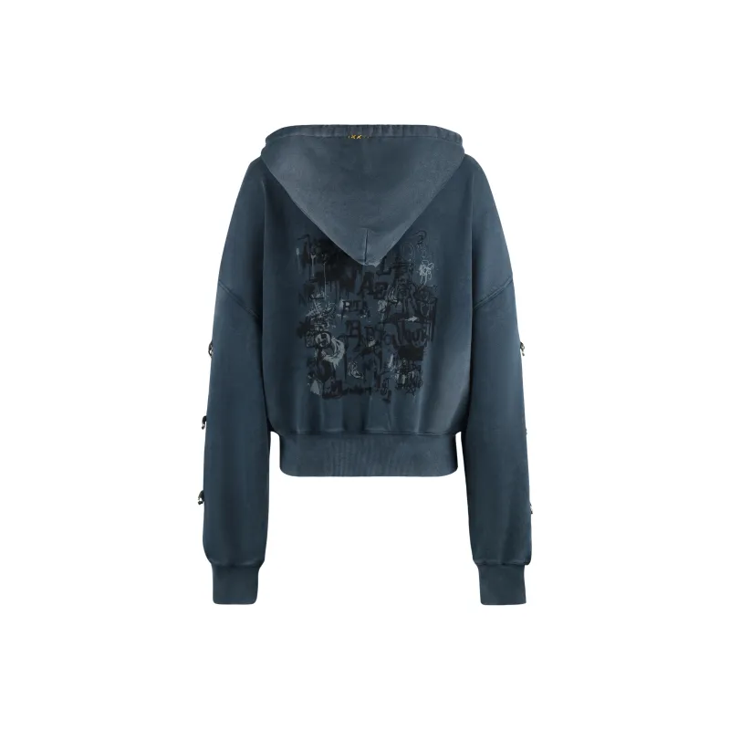 Valeria Obbaco Sweatshirt Unisex Navy Blue-1