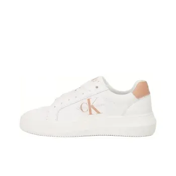 CKJ CALVIN KLEIN JEANS Low Top Skateboard Shoes Women's White