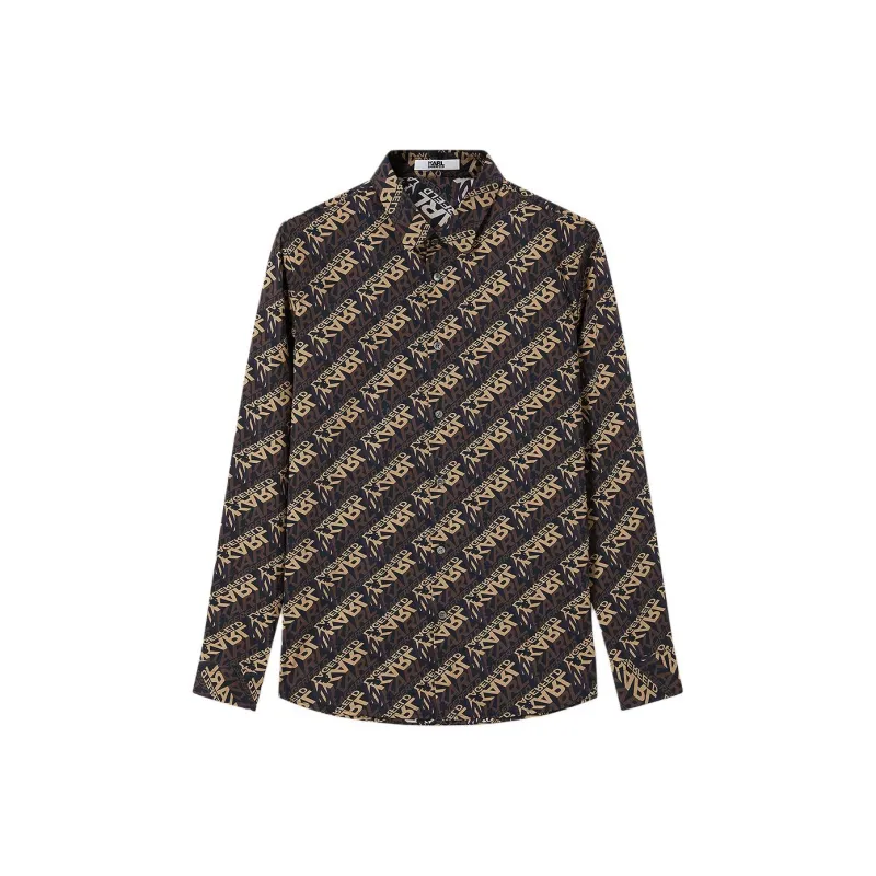 KARL LAGERFELD FW24 Shirt Men's Black-0
