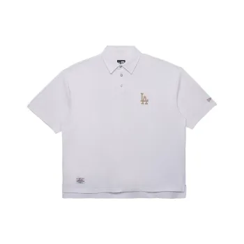 New Era Polo Shirt Unisex White