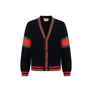 GUCCI Oversize Cable Knit Cardigan
