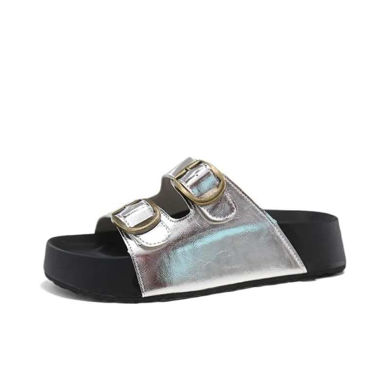 WENPU PVC Polyvinyl Chloride Stitching Slip Resistant Abrasion Resistant Slide Slippers Women's-8