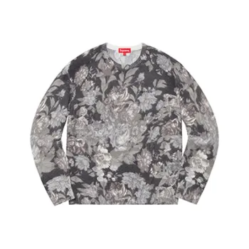 Supreme Printed Floral Angora Sweater