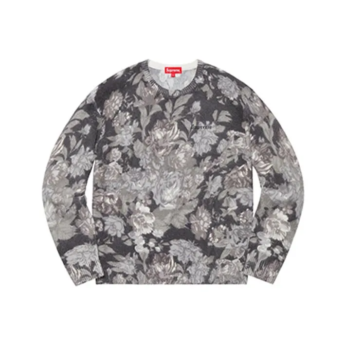 Supreme Printed Floral Angora Sweater-0