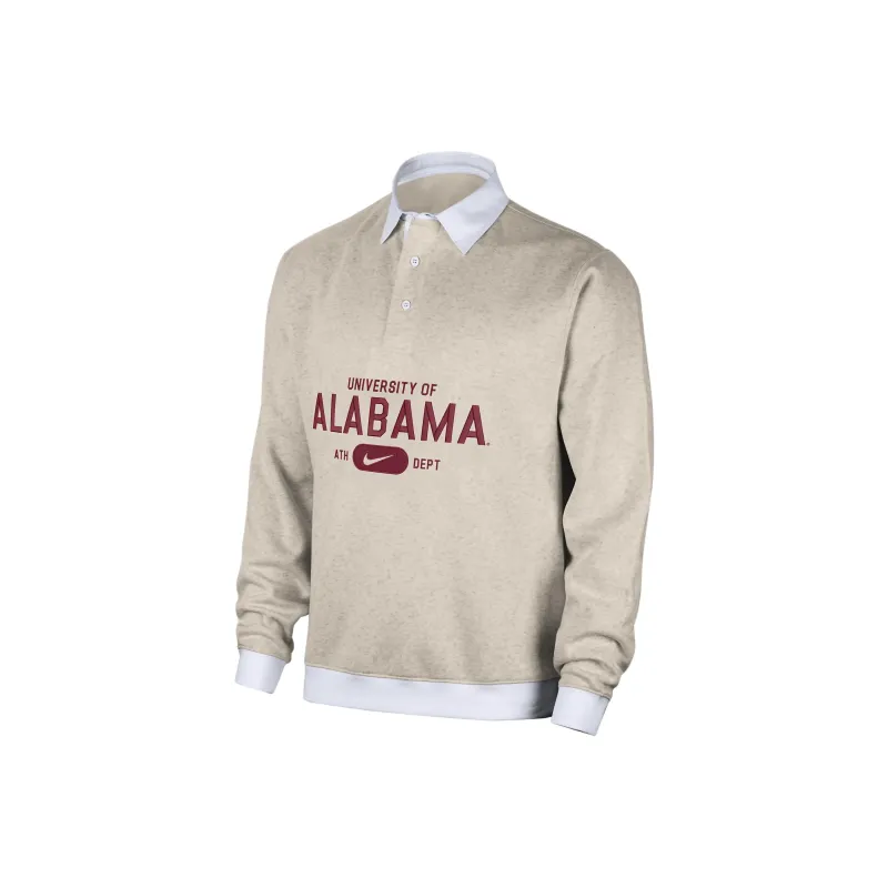 Nike Alabama Club Fleece Men's Nike College Long Sleeve Polo-0